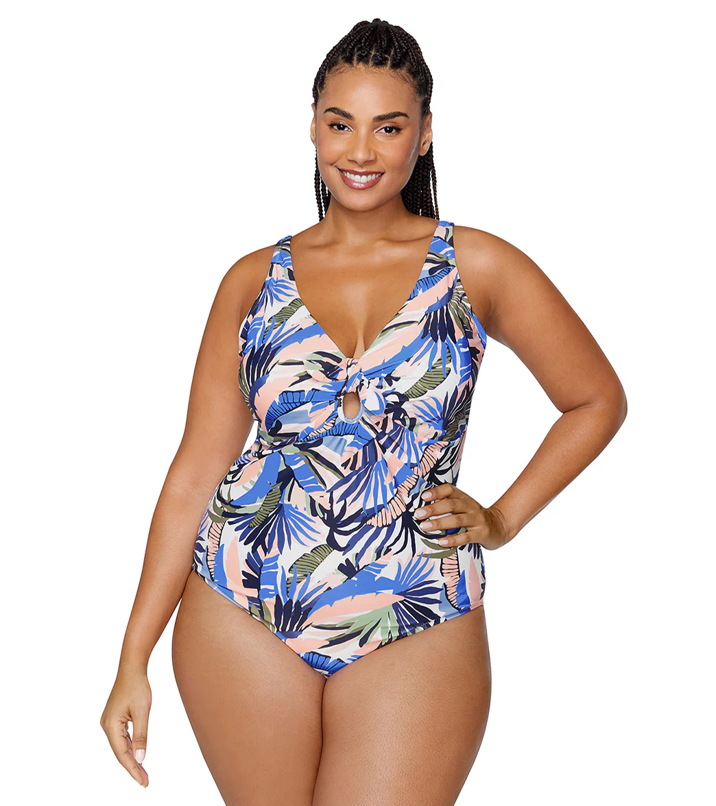 Raisins Women's Paraiso Palms Muna Plus Size One Piece Swimsuit - Image 5