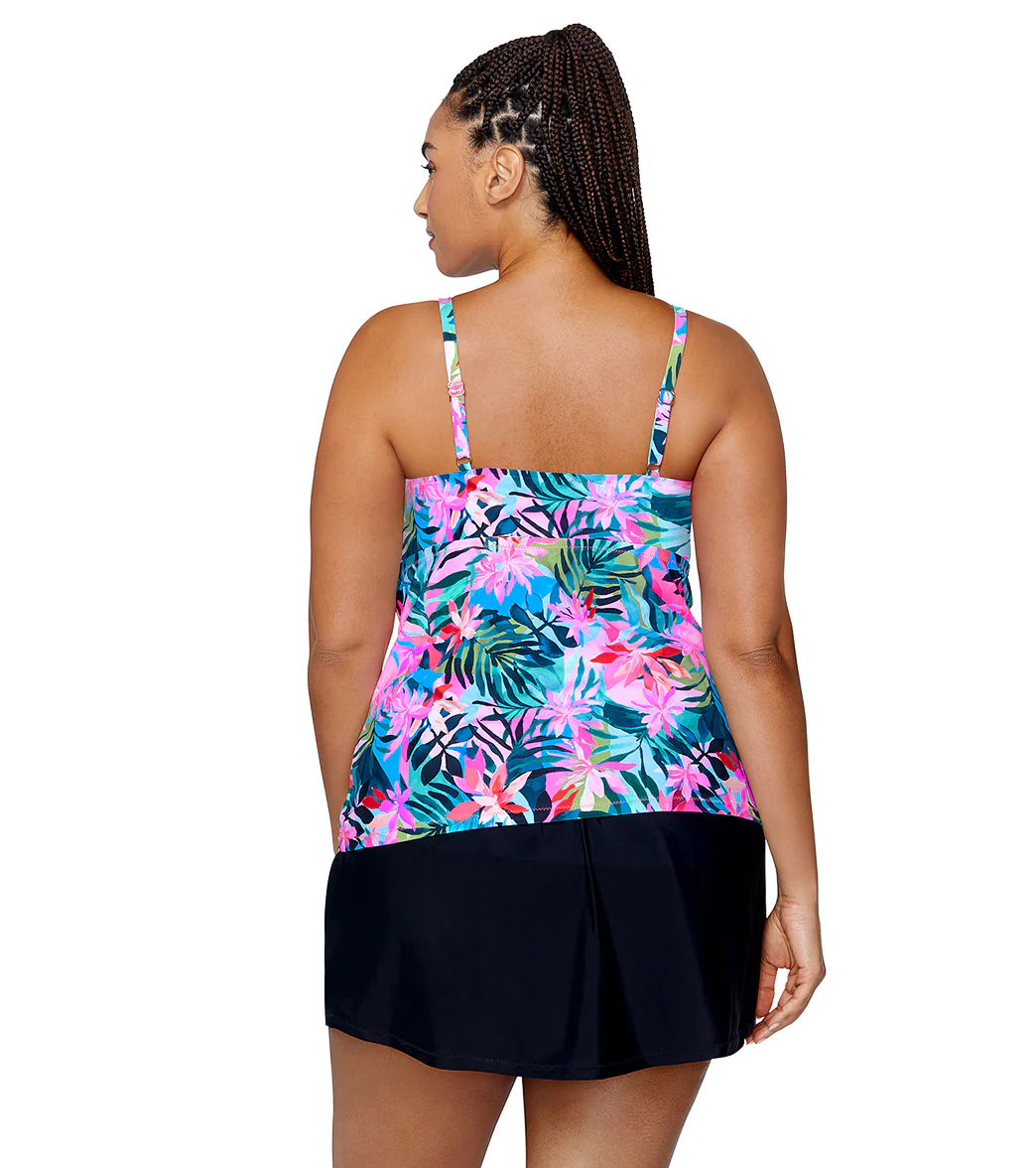 Raisins Women's Playa Sombra Aries Plus Size Tankini Top - Image 2