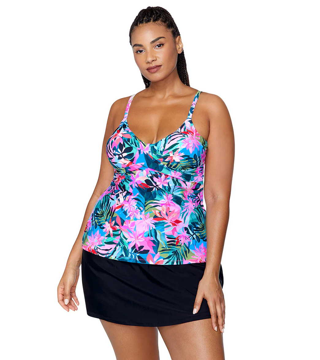 Raisins Women's Playa Sombra Aries Plus Size Tankini Top - Image 3