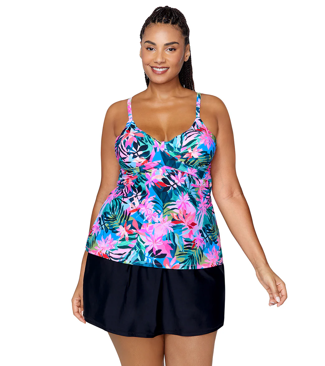 Raisins Women's Playa Sombra Aries Plus Size Tankini Top - Image 5
