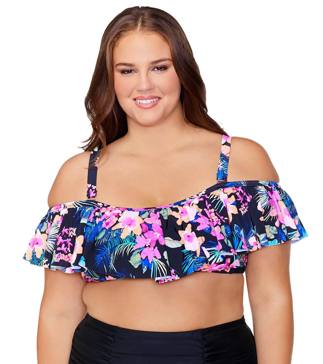 Raisins Women's Plus Size Freshwater Tortuga Bikini Top - Image 8