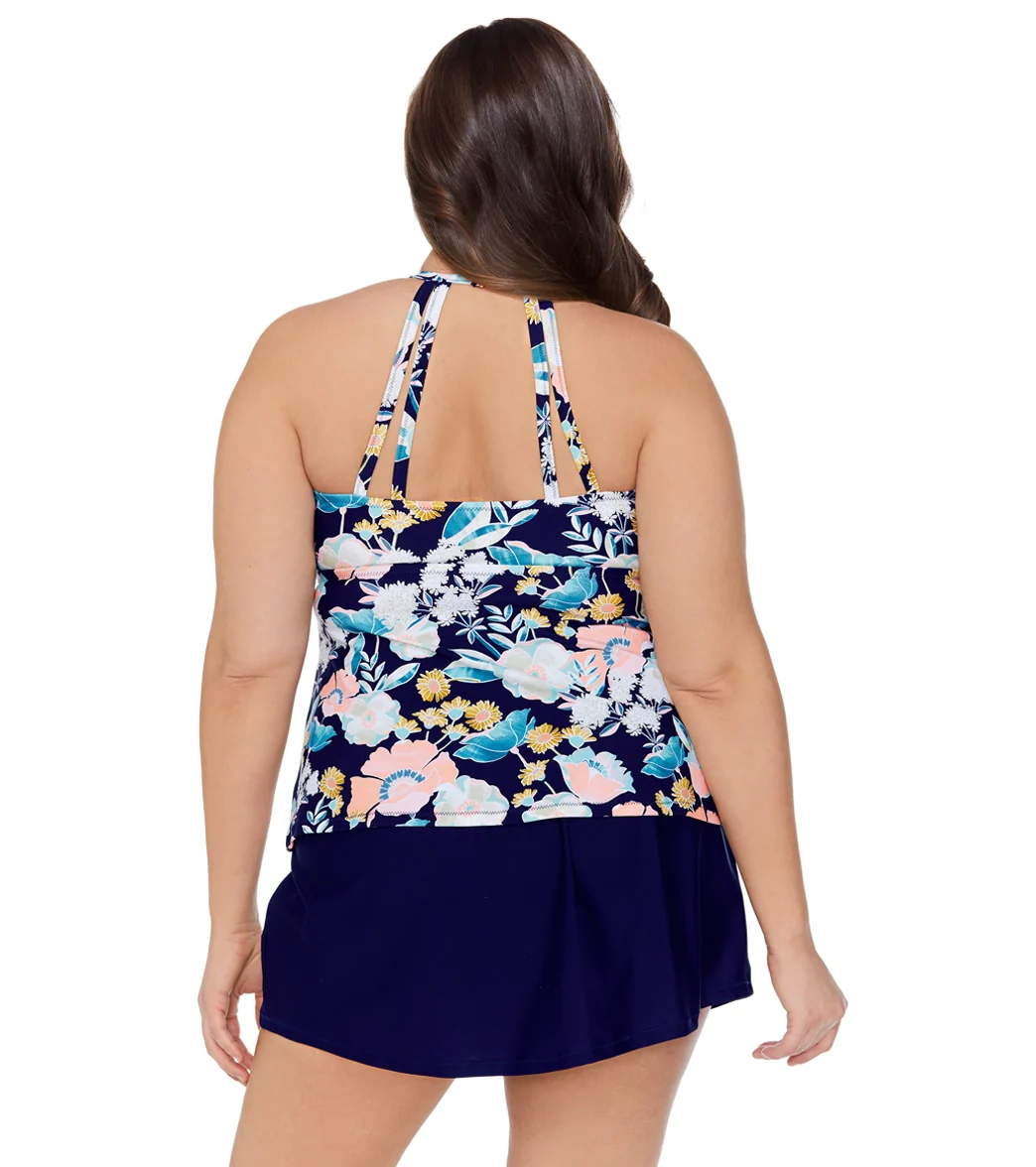 Raisins Women's Plus Size Garden District Rosalie Tankini Top - Image 2