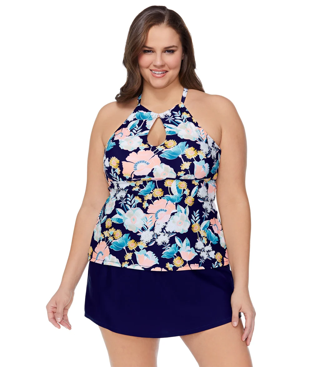 Raisins Women's Plus Size Garden District Rosalie Tankini Top - Image 5