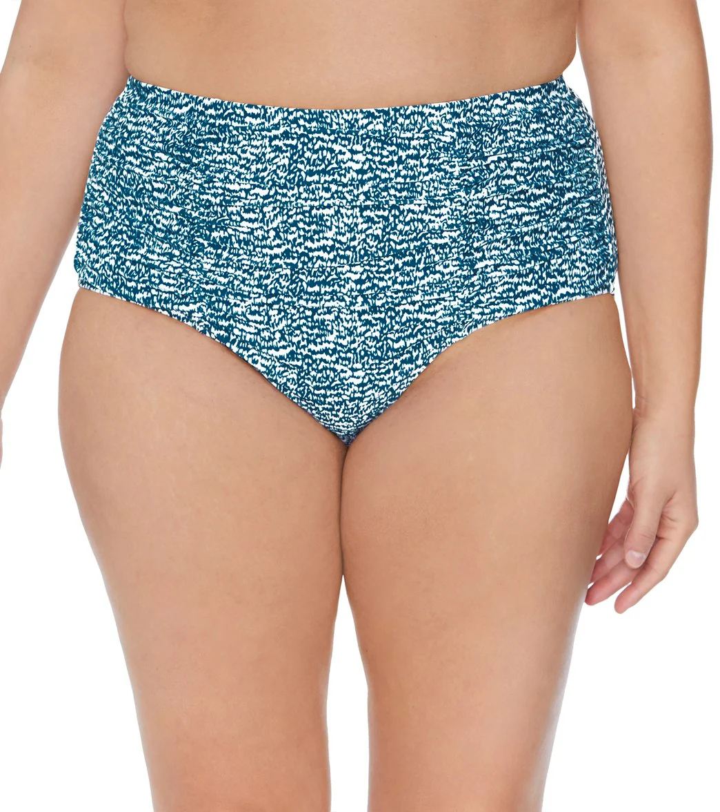 Raisins Women's Plus Size Palms Highway Costa High Waisted Bikini Bottom - Image 6