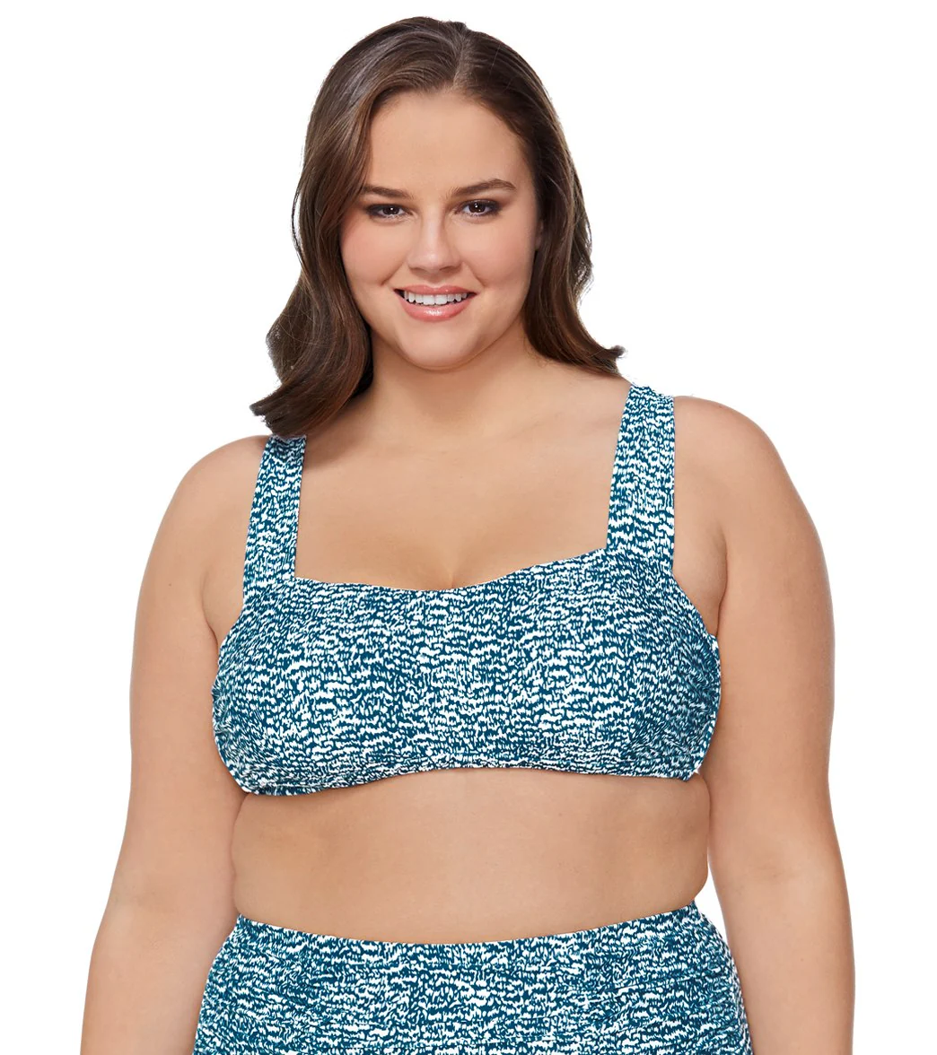 Raisins Women's Plus Size Palms Highway Jamaica Bikini Top - Image 5