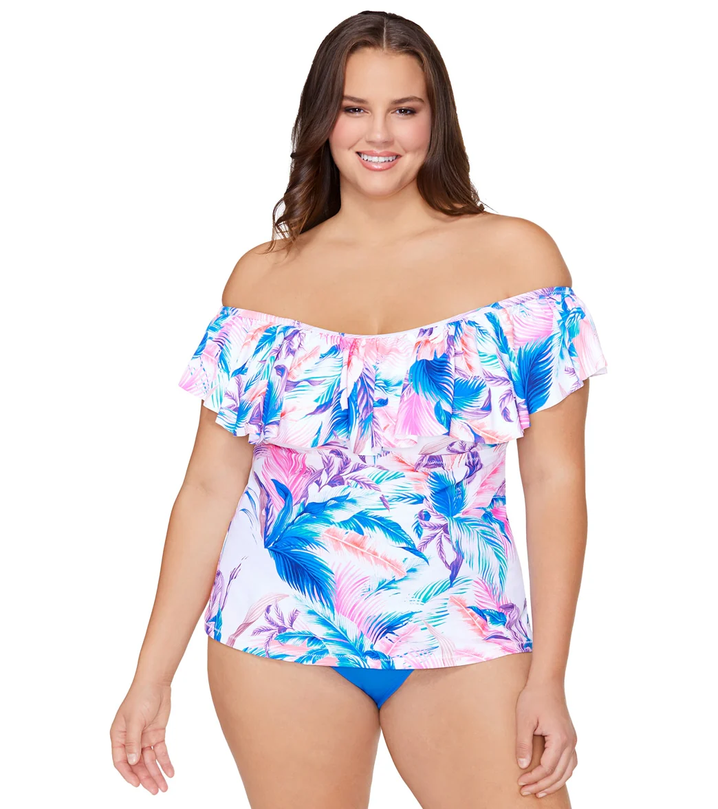 Raisins Women's Tranquilo Solids Costa Plus Size Bikini Bottom - Image 3