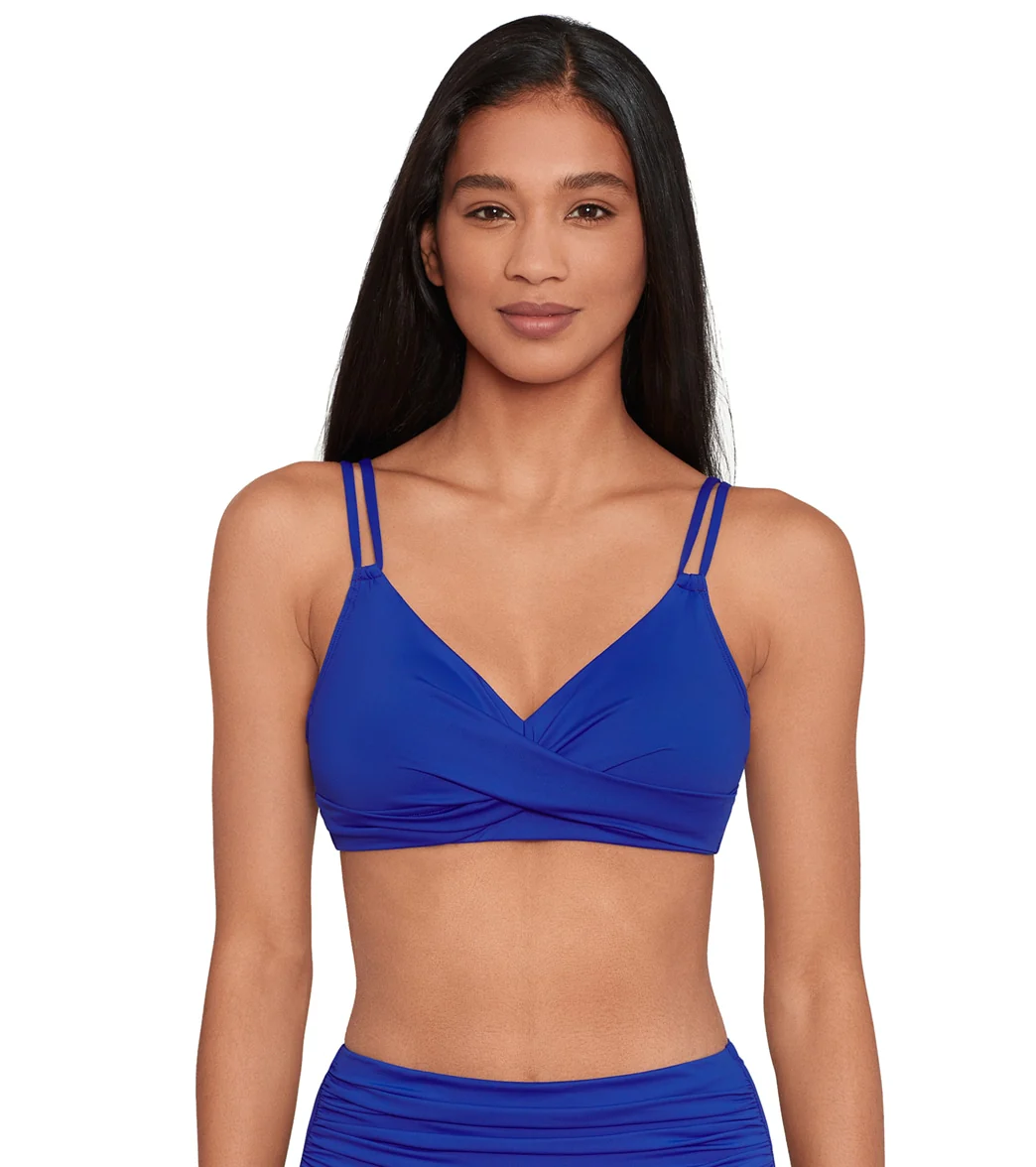 Ralph Lauren Women's Beach Club Solids Double Strap Twist Bikini Top - Image 10