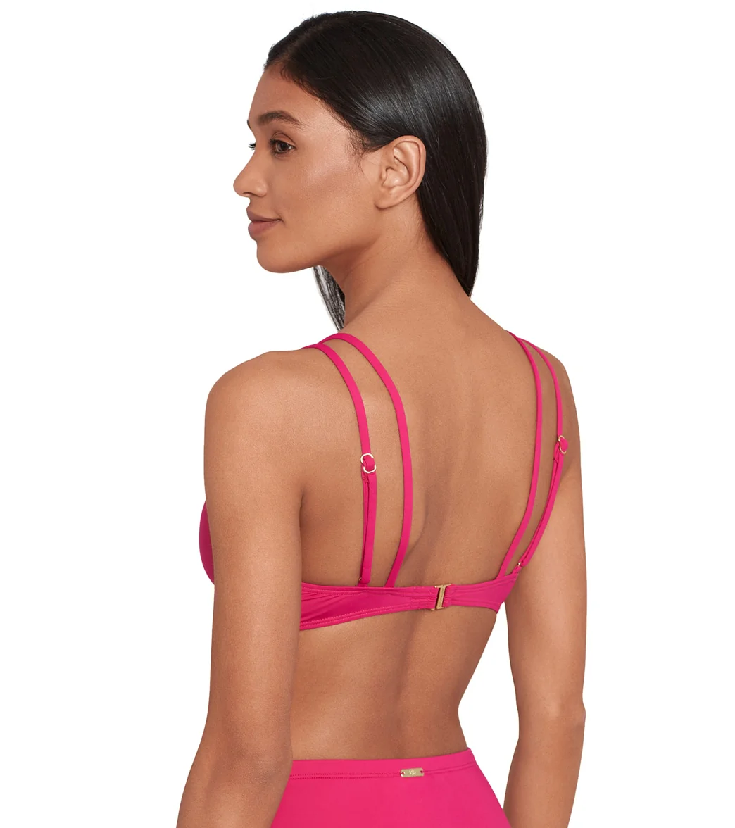 Ralph Lauren Women's Beach Club Solids Double Strap Twist Bikini Top - Image 2