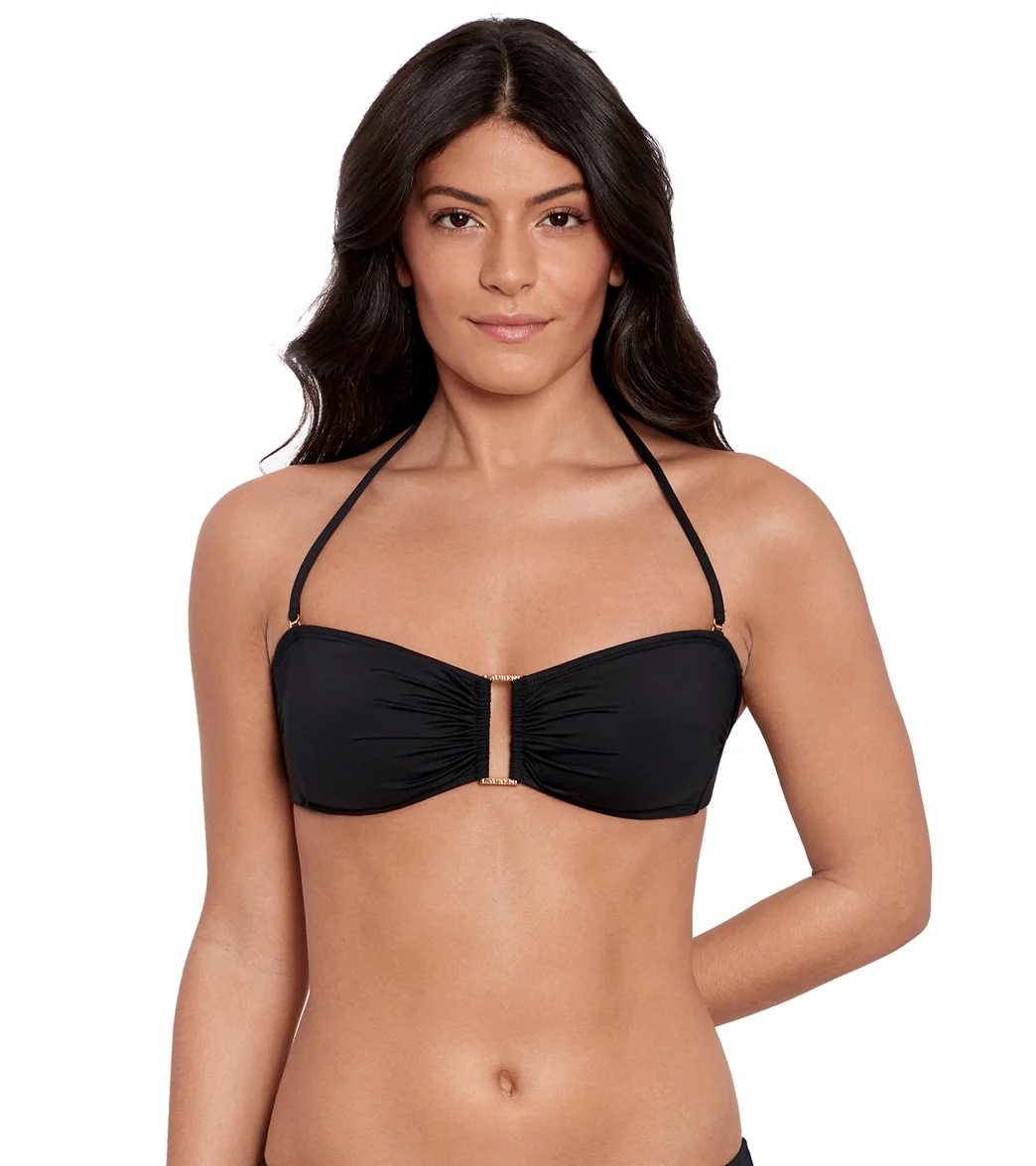Ralph Lauren Women's Beach Club Solids Ring Bandeau Bikini Top - Image 6