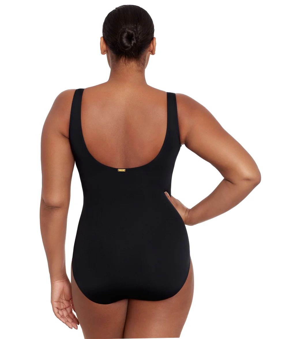 Ralph Lauren Women's Beach Club Solids Ring One Piece Swimsuit - Image 34