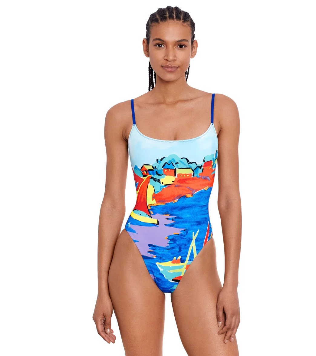 Ralph Lauren Women's Harbor Scenic Kennedy One Piece Swimsuit - Image 5