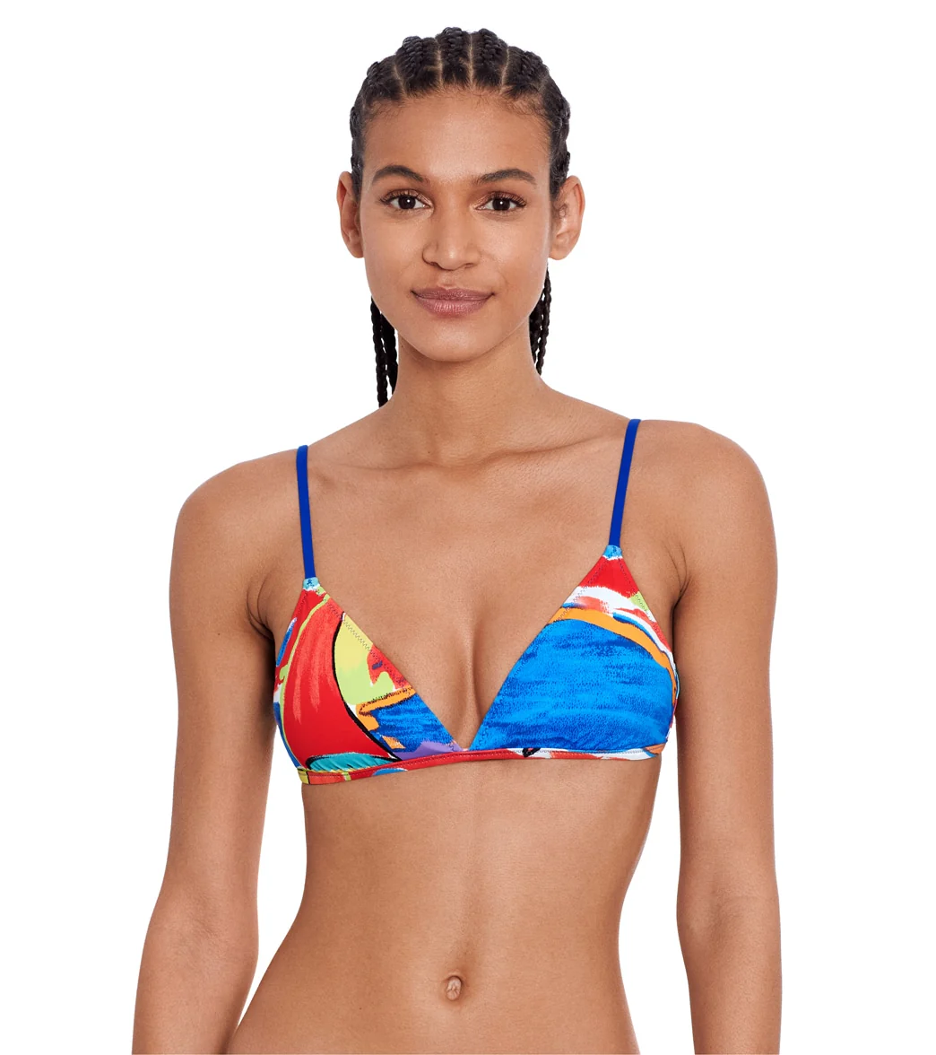 Ralph Lauren Women's Harbor Scenic Triangle With Rings Bikini Top
