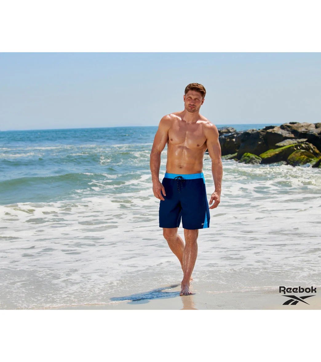 Reebok Men's Block It Out 9" Swim Trunks - Image 10