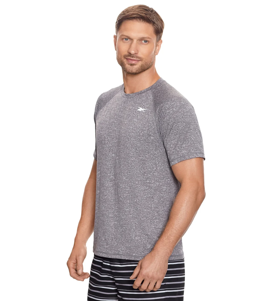 Reebok Men's Heathered Black Raglan Swim Tee - Image 19