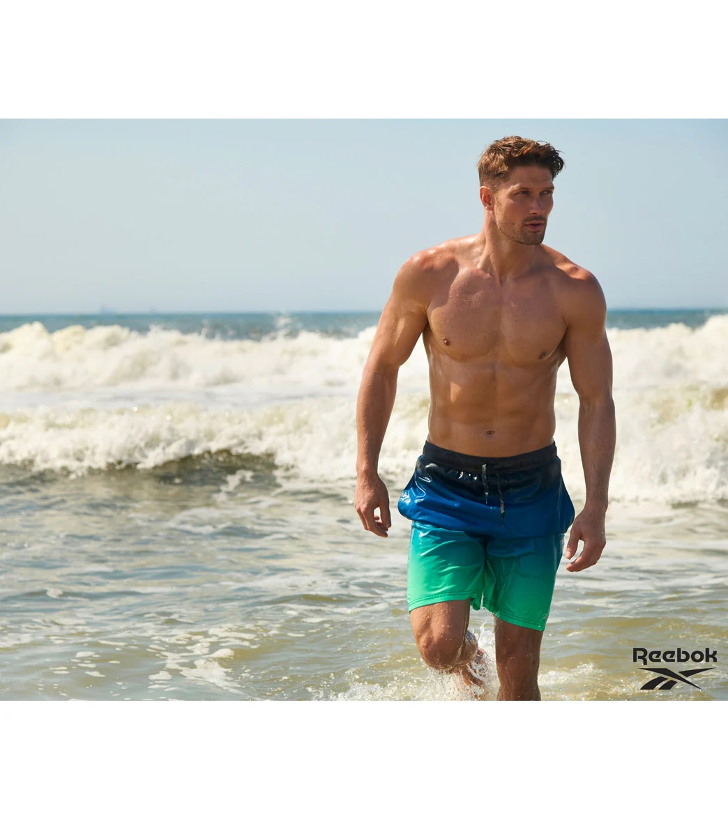 Reebok Men's Ombre Nation 9" Swim Trunks - Image 14