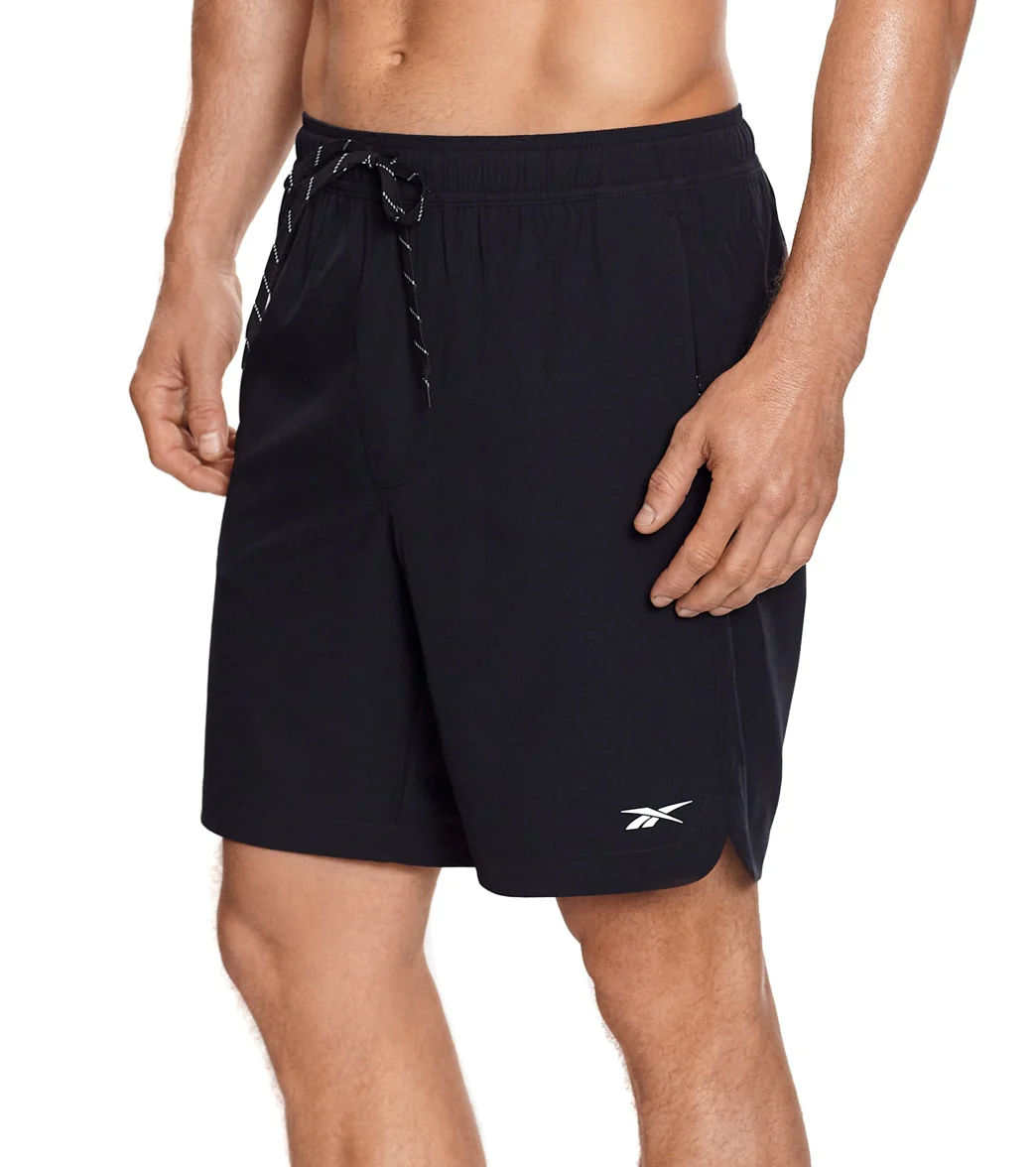 Reebok Men's Solid Black 8" Swim Short - Image 13