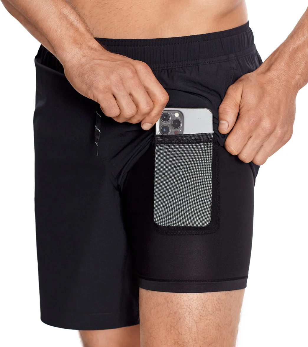 Reebok Men's Solid Black 8" Swim Short - Image 17