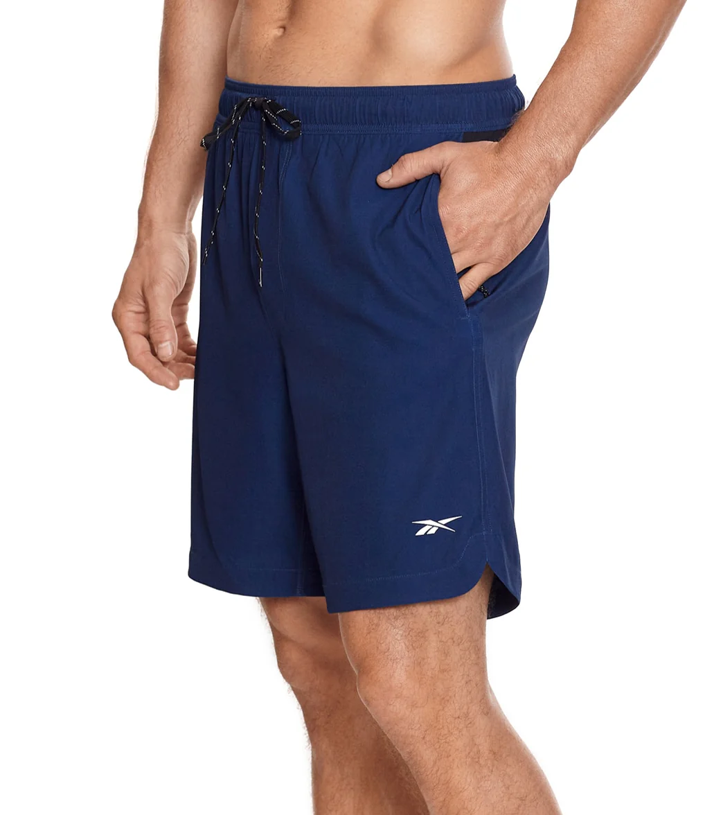 Reebok Men's Solid Black 8" Swim Short - Image 2