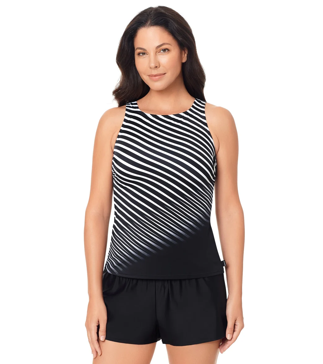 Reebok Women's Sharp Focus Tankini Top