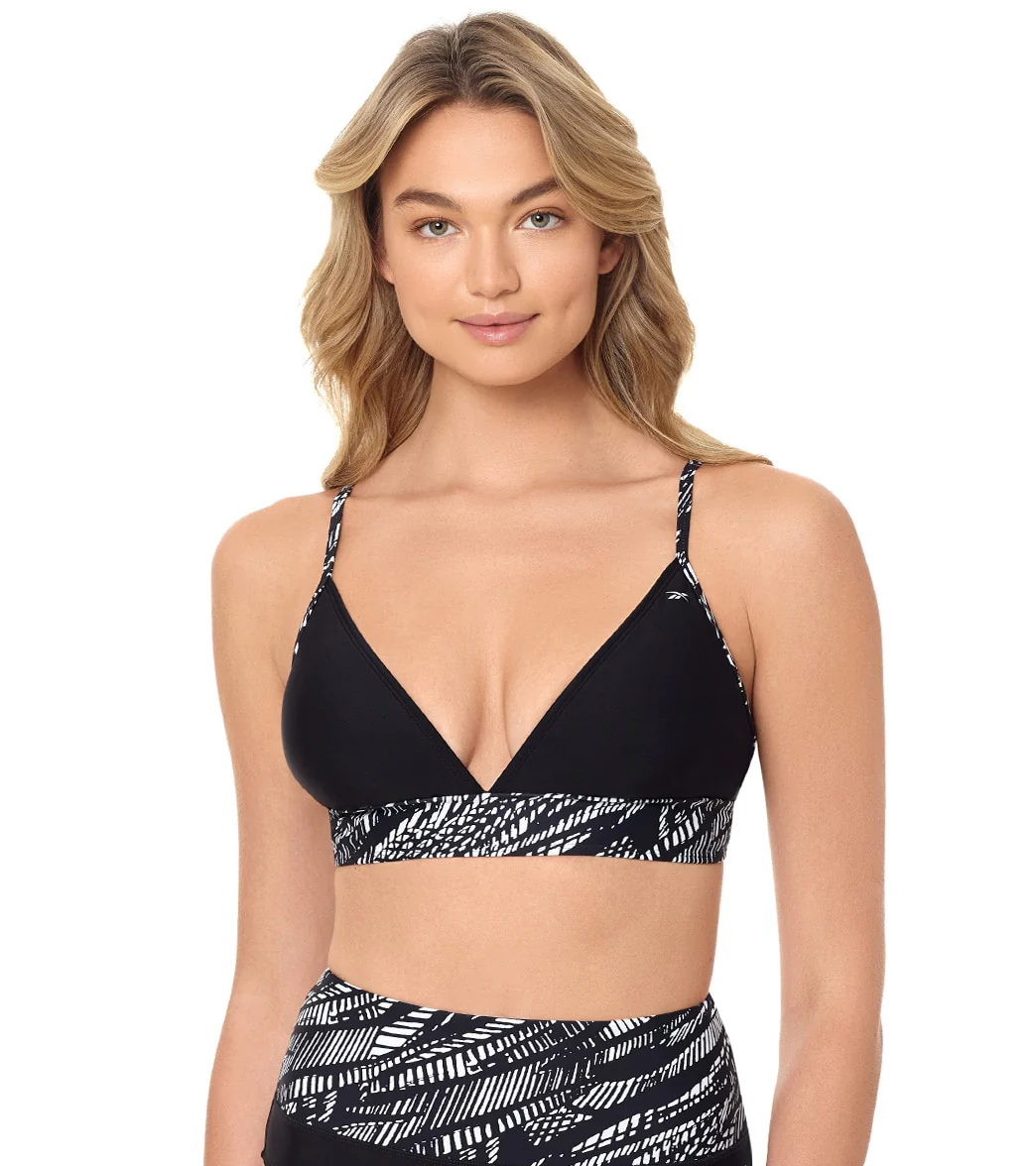 Reebok Women's Texture Tracks Bikini Top - Image 8