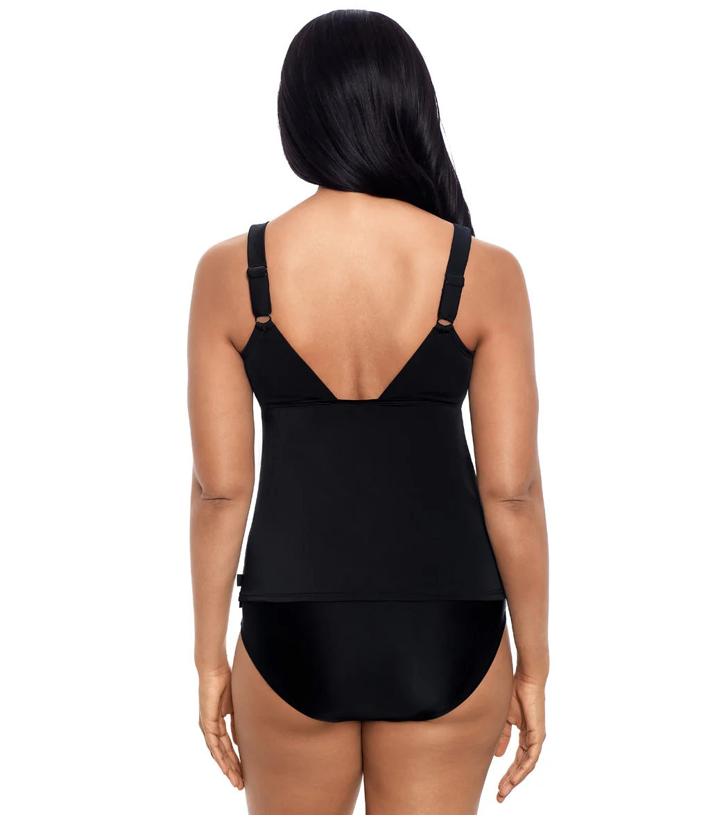 Reebok Women's Wavy Look Tankini Top - Image 2