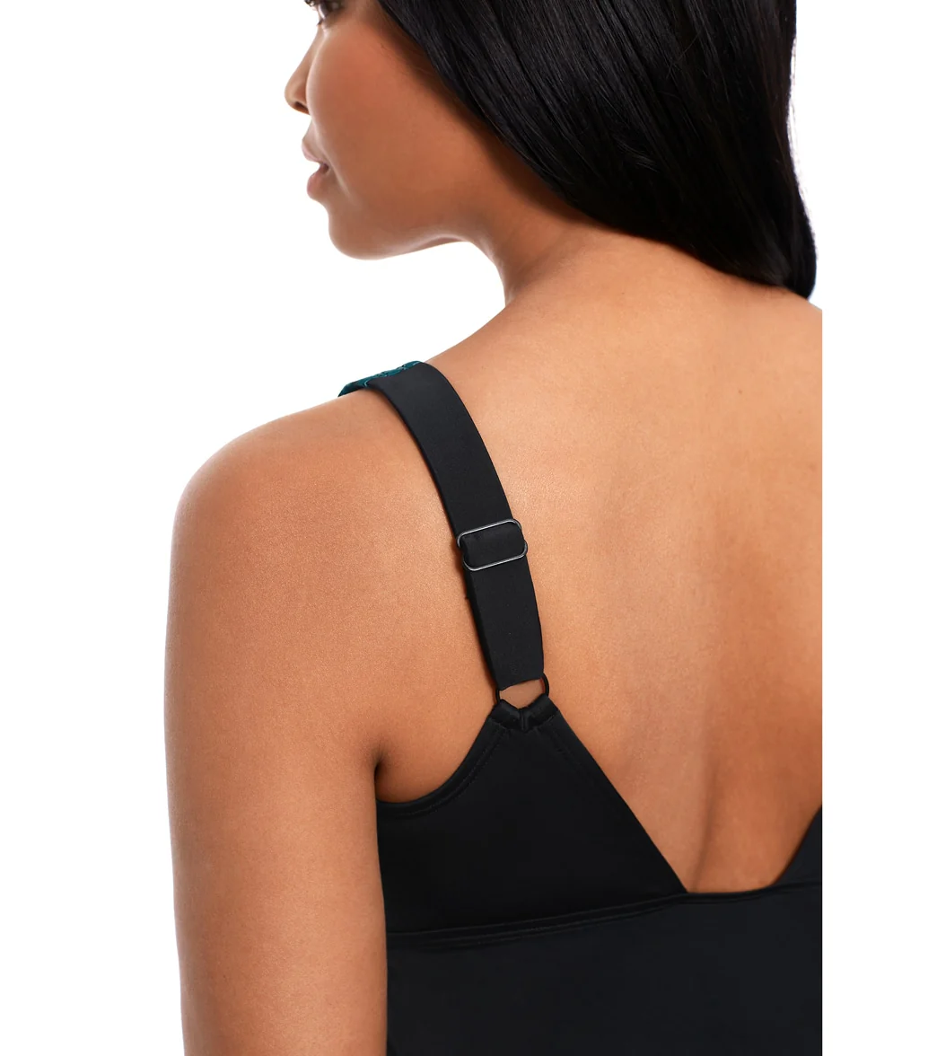 Reebok Women's Wavy Look Tankini Top - Image 4
