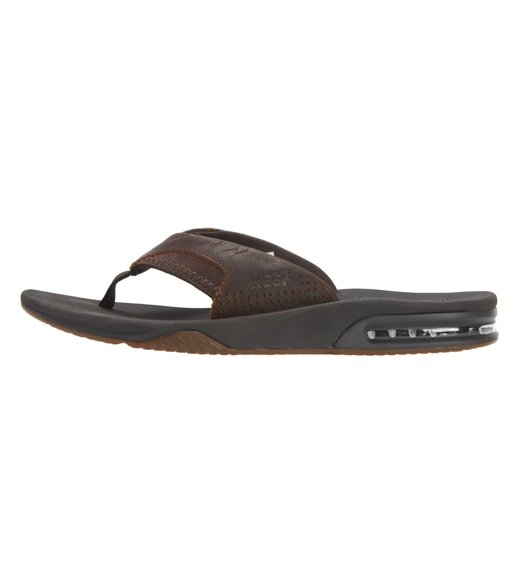 Reef Men's Leather Fanning Flip Flop - Image 2