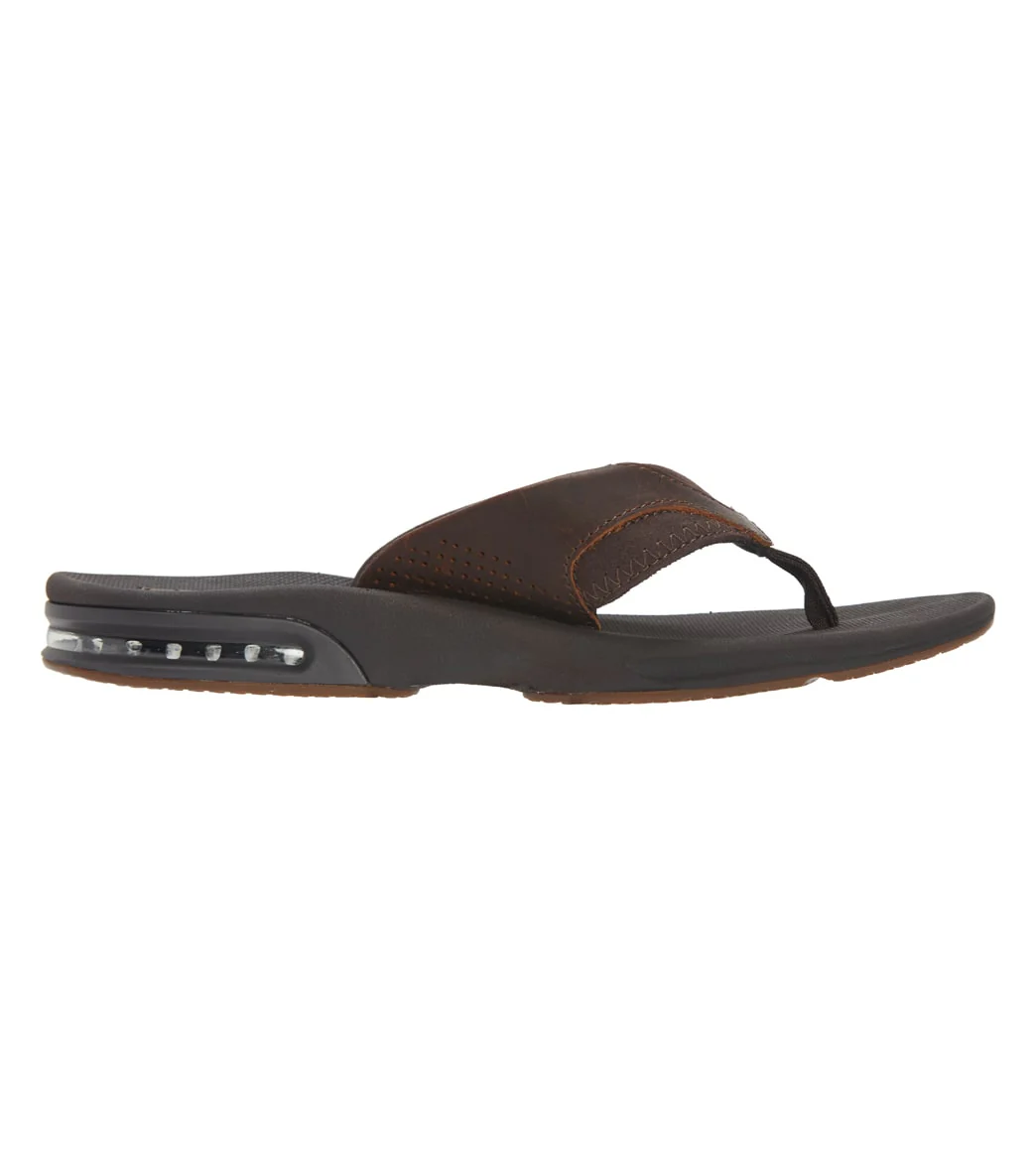 Reef Men's Leather Fanning Flip Flop - Image 3