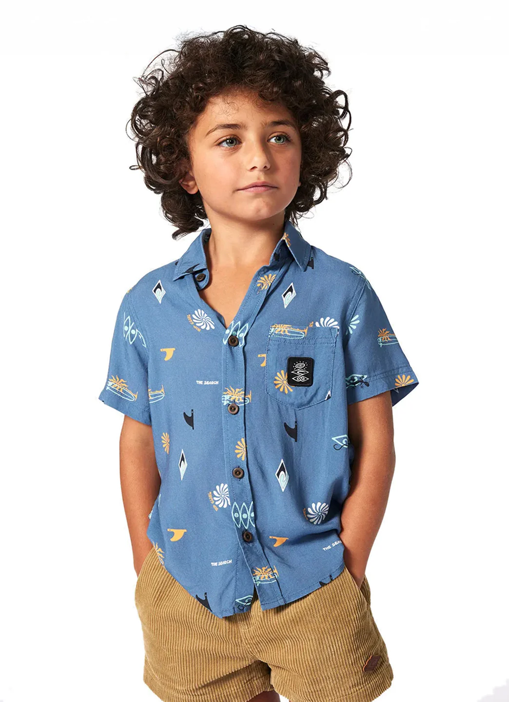 Rip Curl Boy's Grom Energy Short Sleeve Button Down Shirt (Toddler, Little Kid) - Image 3
