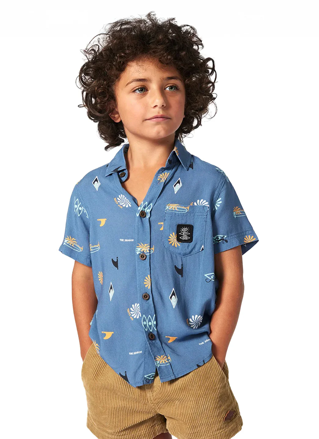 Rip Curl Boy's Grom Energy Short Sleeve Button Down Shirt (Toddler, Little Kid) - Image 4