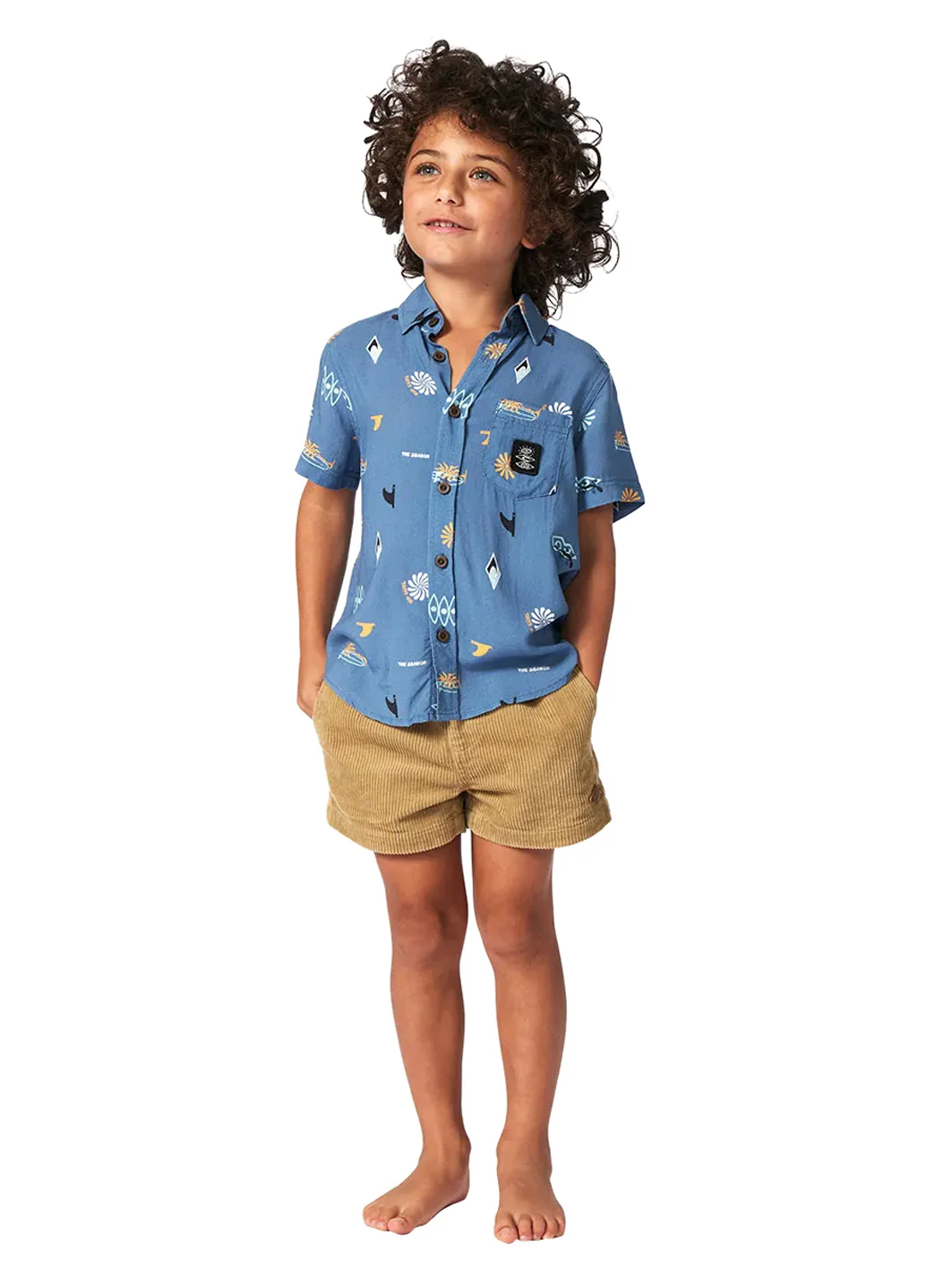 Rip Curl Boy's Grom Energy Short Sleeve Button Down Shirt (Toddler, Little Kid) - Image 6