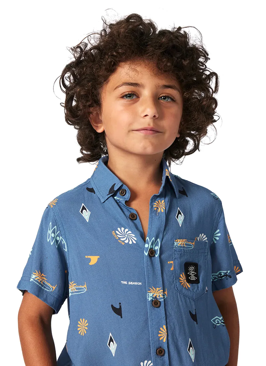 Rip Curl Boy's Grom Energy Short Sleeve Button Down Shirt (Toddler, Little Kid) - Image 7