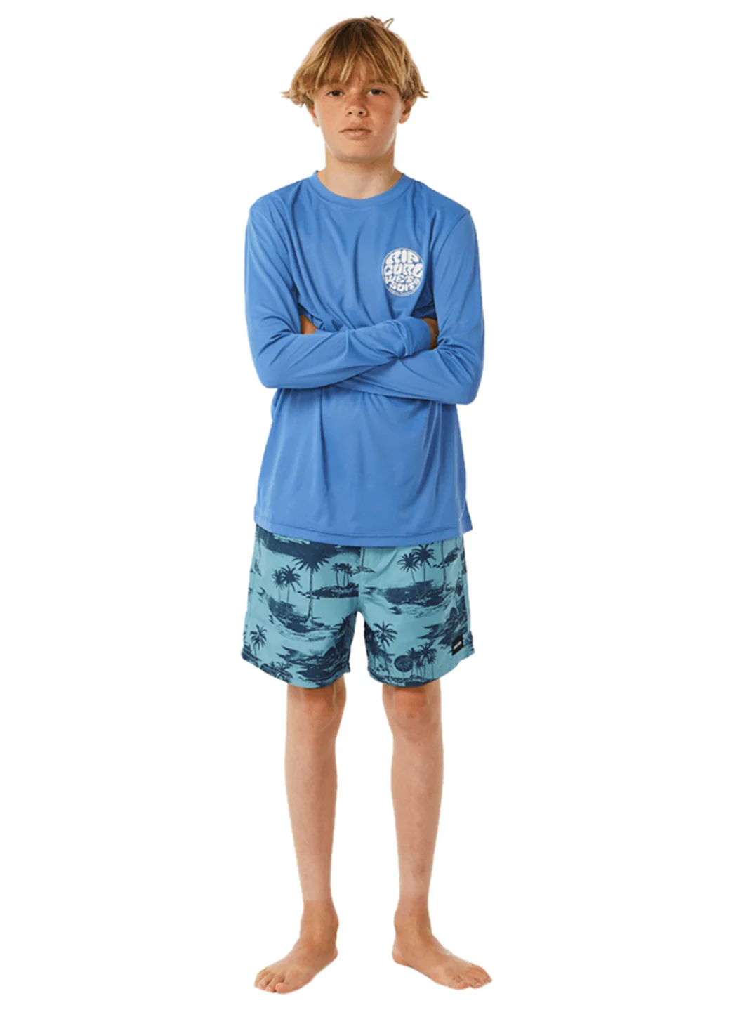 Rip Curl Boys' Icons Surflite UPF 50 Long Sleeve Rash Guard (Big Kid) - Image 6