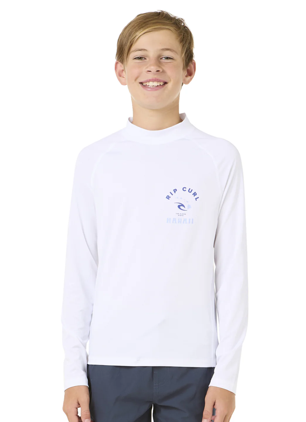 Rip Curl Boys' Island Vibe UPF 50+ Long Sleeve Rash Guard (Big Kid)