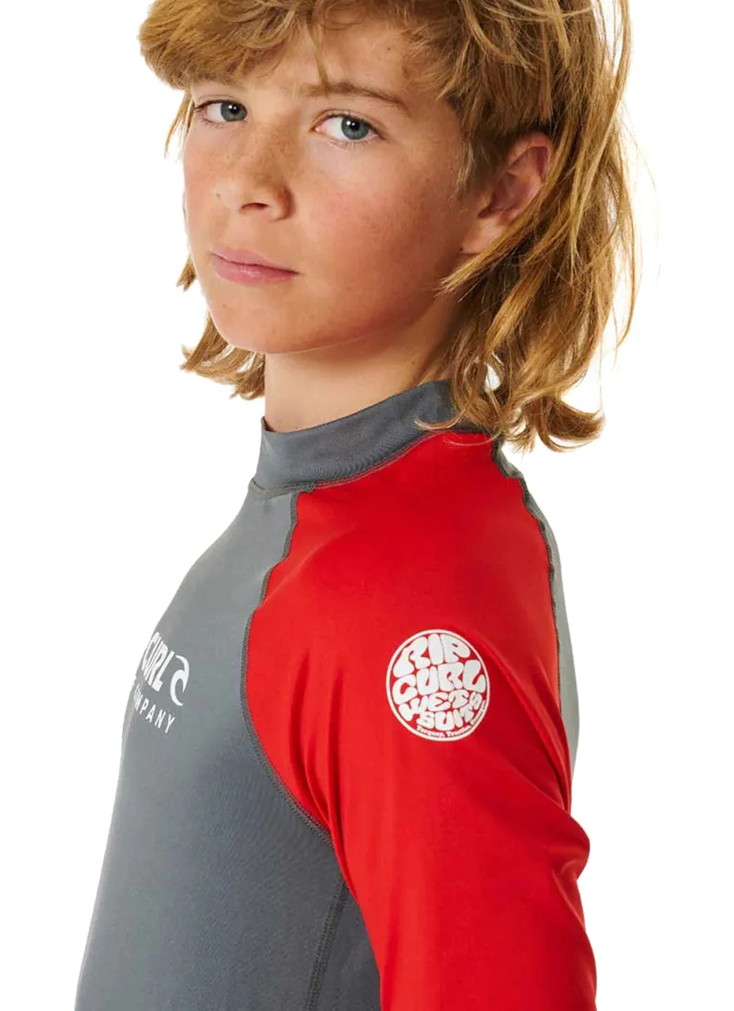 Rip Curl Boys' Shock UPF 50+ Long Sleeve Rashguard (Big Kid) - Image 12