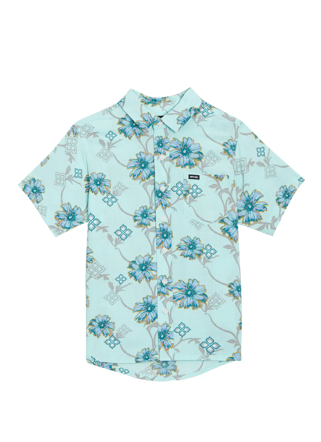 Rip Curl Boys' Surf Revival Short Sleeve Button Down Shirt (Big Kid) - Image 2