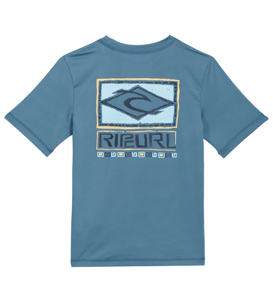 Rip Curl Boys' Tube Head Short Sleeve Rashguard (Big Kid) - Image 2