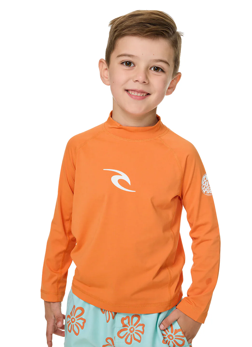 Rip Curl Boys' Waves UPF 50+ Long Sleeve Rash Guard (Big Kid) - Image 2