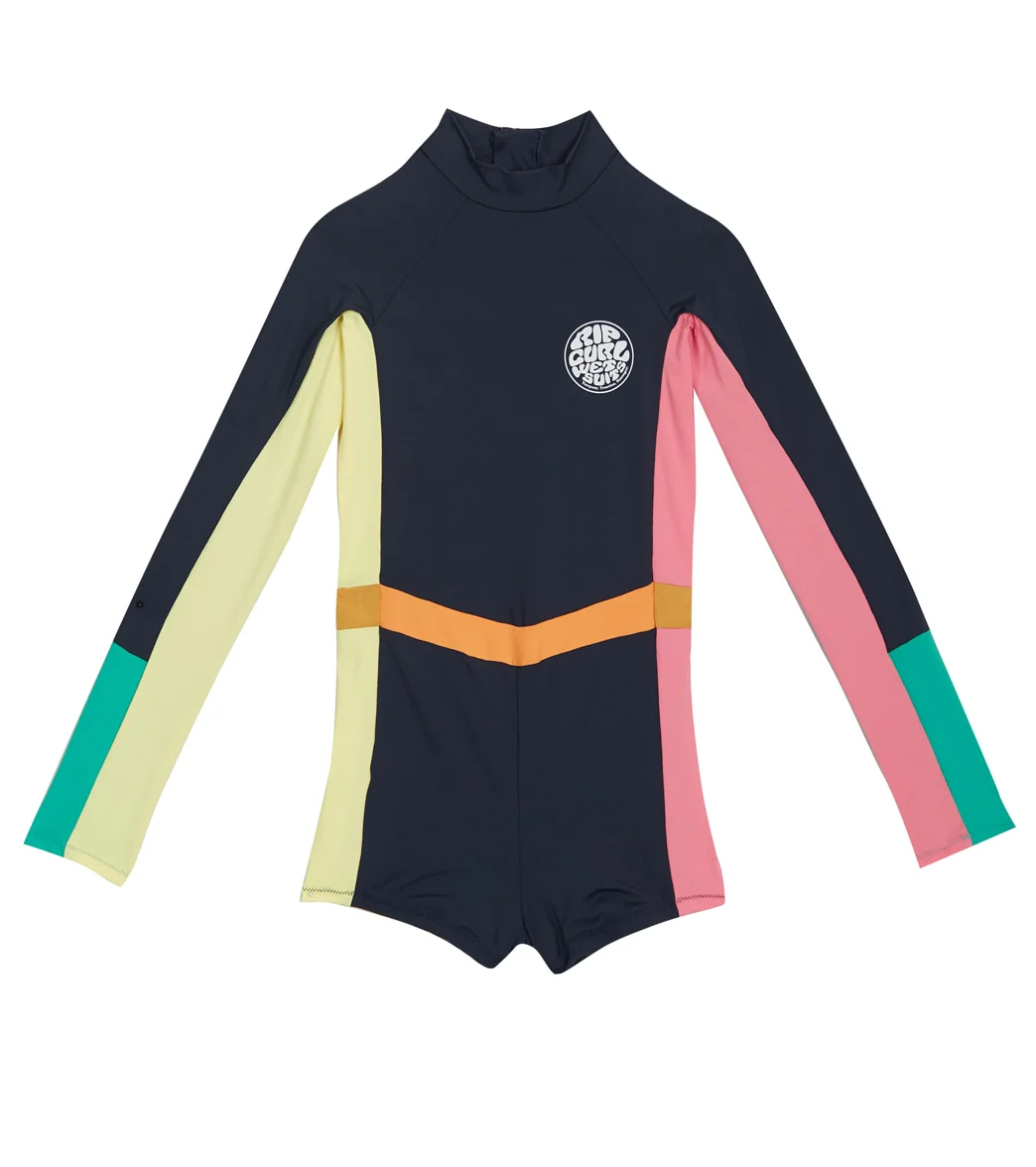 Rip Curl Girls' Day Break Long Sleeve One Piece Swimsuit (Big Kid)
