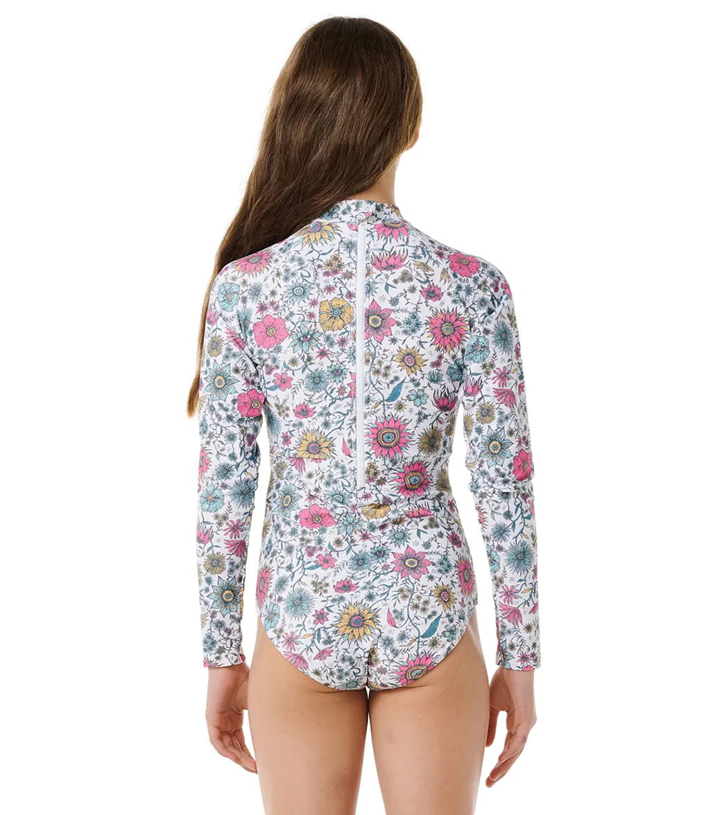 Rip Curl Girls' Floral Heat Long Sleeve One Piece Swimsuit (Big Kid) - Image 3