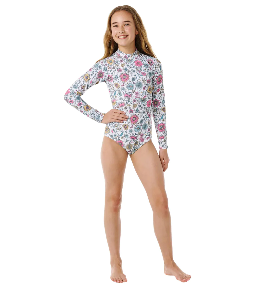 Rip Curl Girls' Floral Heat Long Sleeve One Piece Swimsuit (Big Kid) - Image 4