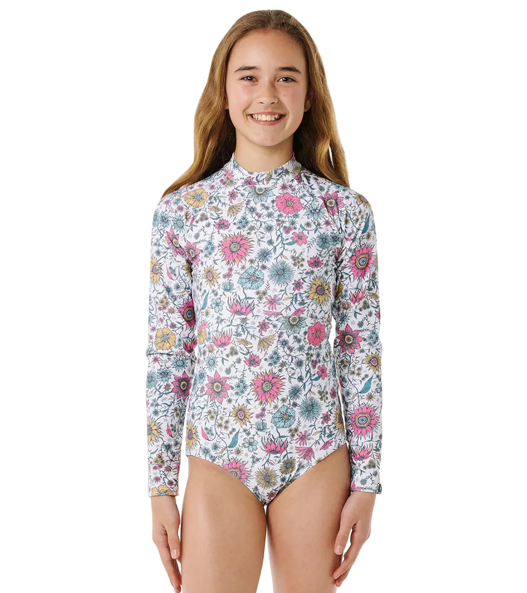 Rip Curl Girls' Floral Heat Long Sleeve One Piece Swimsuit (Big Kid) - Image 7