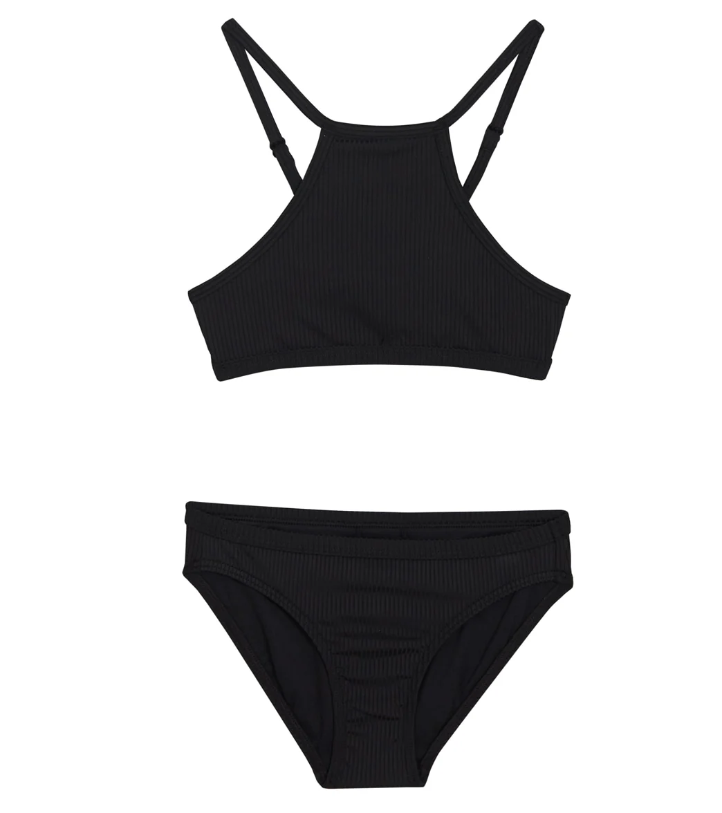Rip Curl Girls' Lux Rib Two Piece Bikini Set (Big Kid) - Image 4