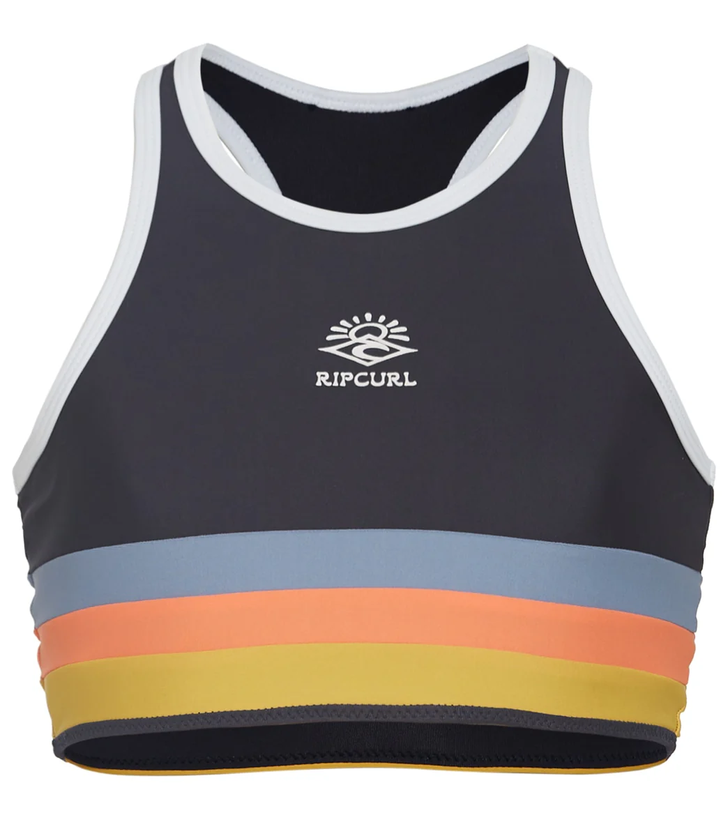 Rip Curl Girls' Melting Waves Crop Bikini Top (Big Kid) - Image 4