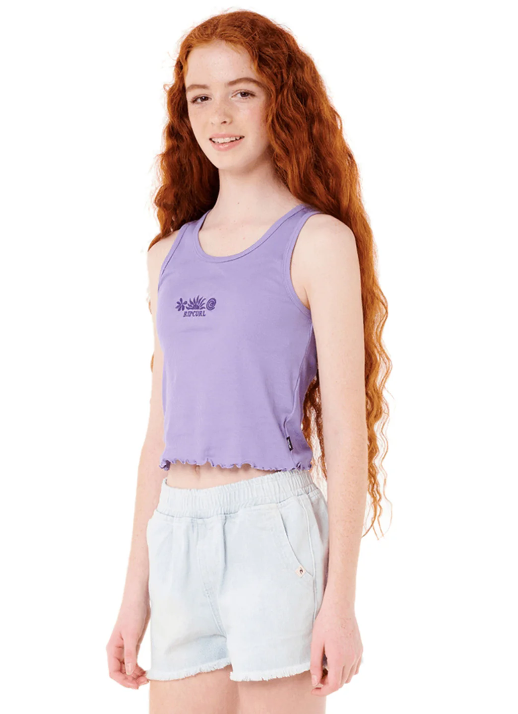 Rip Curl Girls' Neon Isles Rib Tank Top (Big Kid) - Image 3
