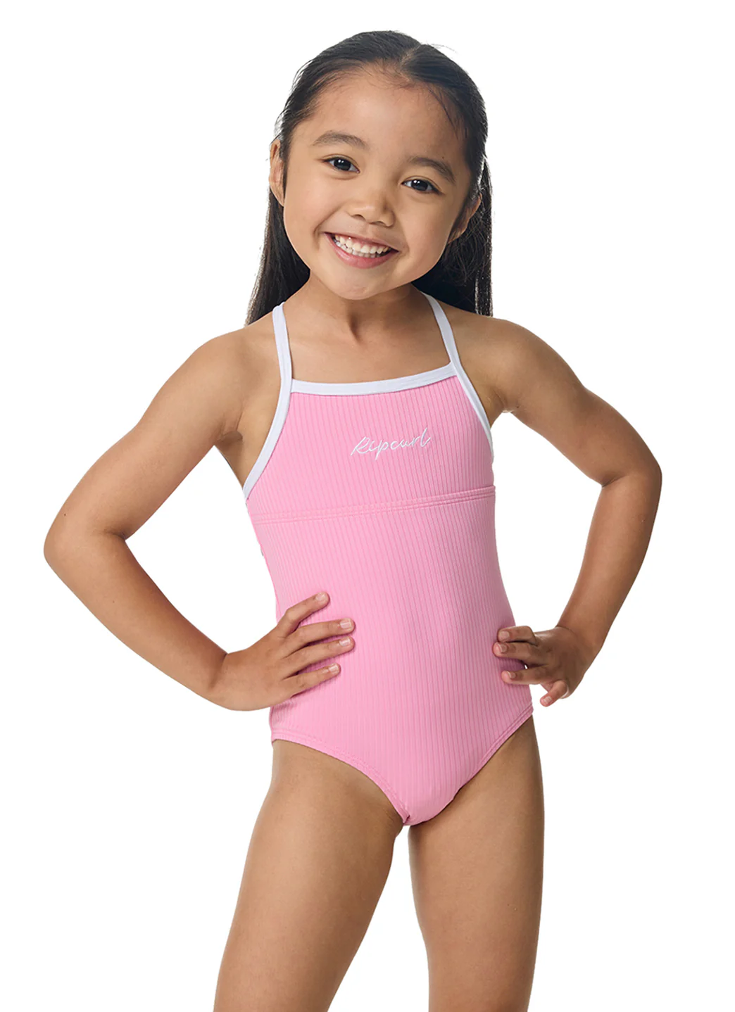 Rip Curl Girls' Premium Rib One Piece Swimsuit (Toddler, Little Kid) - Image 2