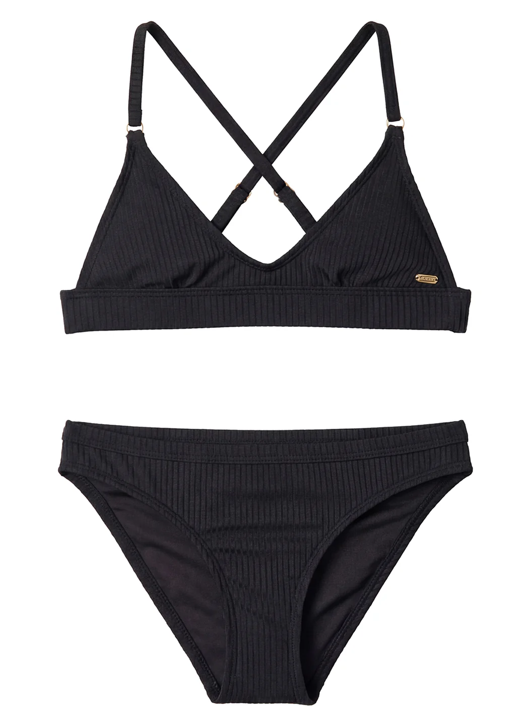 Rip Curl Girls' Premium Rib Triangle Two Piece Bikini Set (Big Kid) - Image 2
