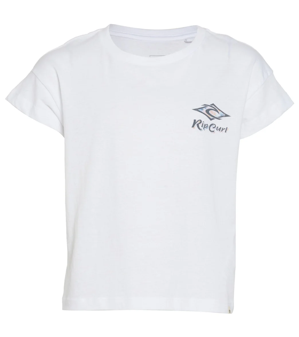Rip Curl Girls' Psychedelic Dreams Crop Tee (Big Kid)