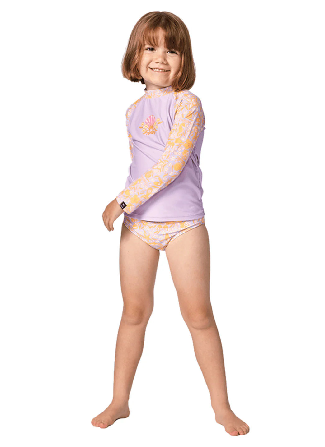 Rip Curl Girls' Rainbow Tide Long Sleeve Bikini Set (Toddler, Little Kid) - Image 5