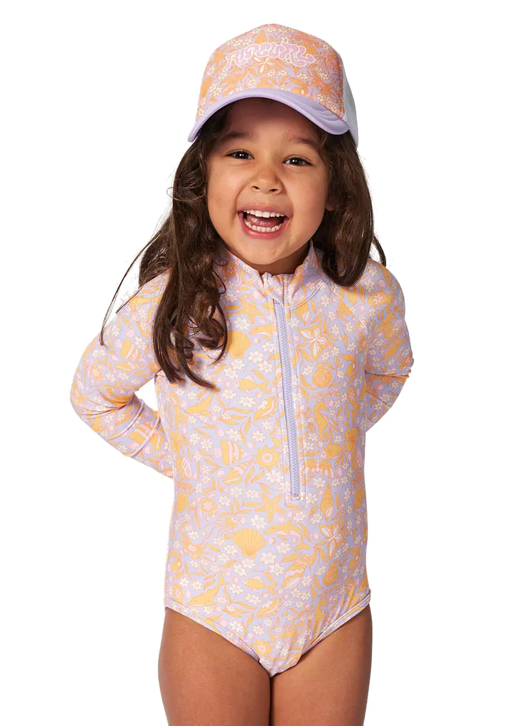 Rip Curl Girls' Rainbow Tide Long Sleeve Surfsuit (Toddler, Little Kid)